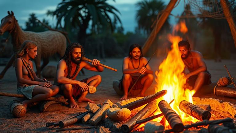 when did humans first use fire to cook food?