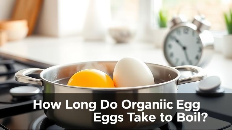 how long does organic eggs take to boil?