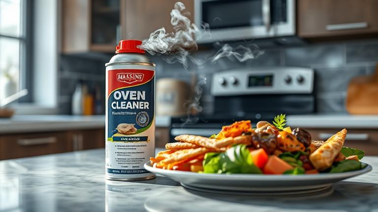 can oven cleaner fumes poison food?