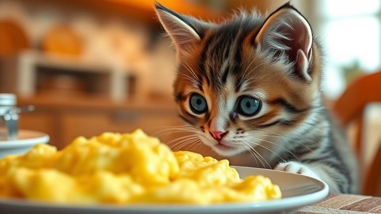 can kittens eat scrambled eggs?