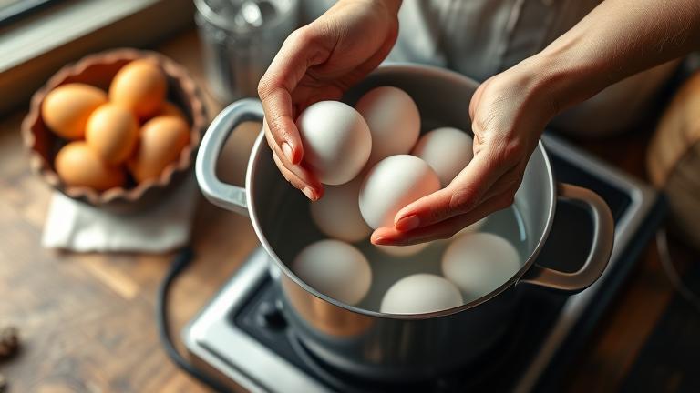 how do you boil fresh yard eggs?