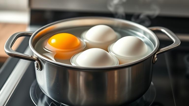 how do you boil 4 eggs at a time?