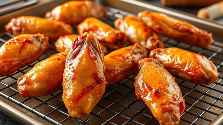 how do you cook chicken wings so they dont stick?