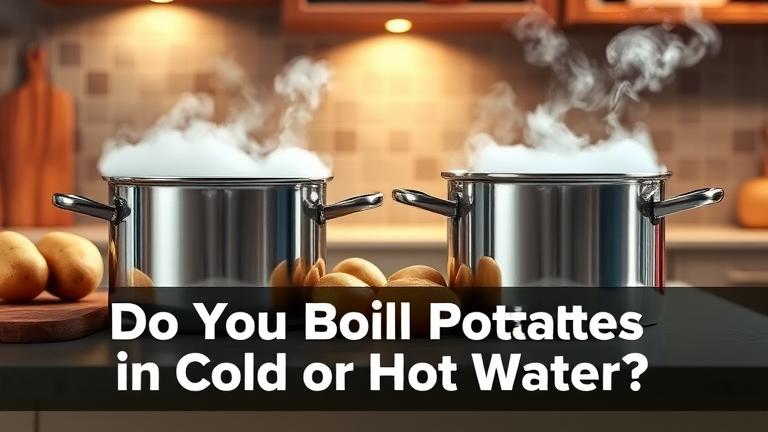 do you boil potatoes in cold or hot water?