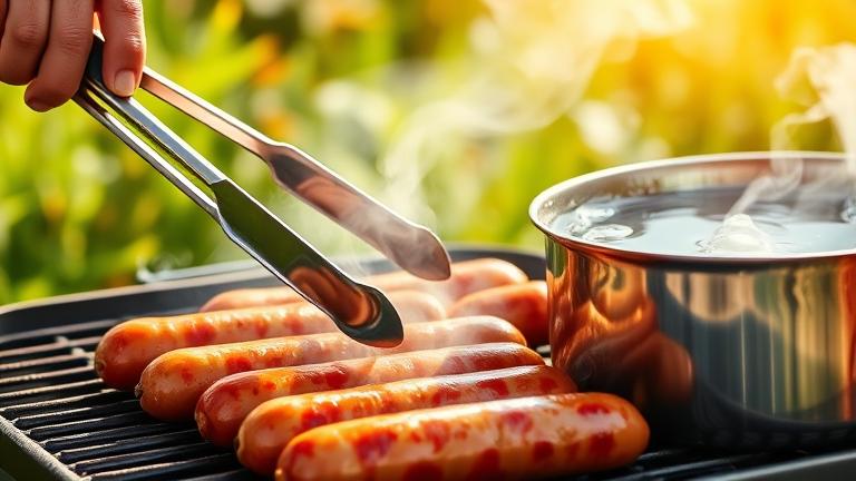 can you boil bbq sausages?