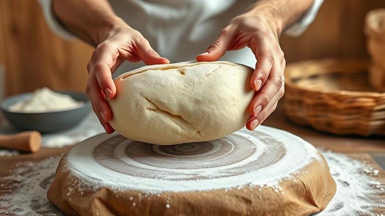 how do you transfer bread to a baking stone?