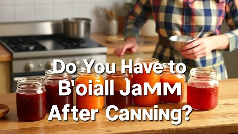 do you have to boil jam after canning?