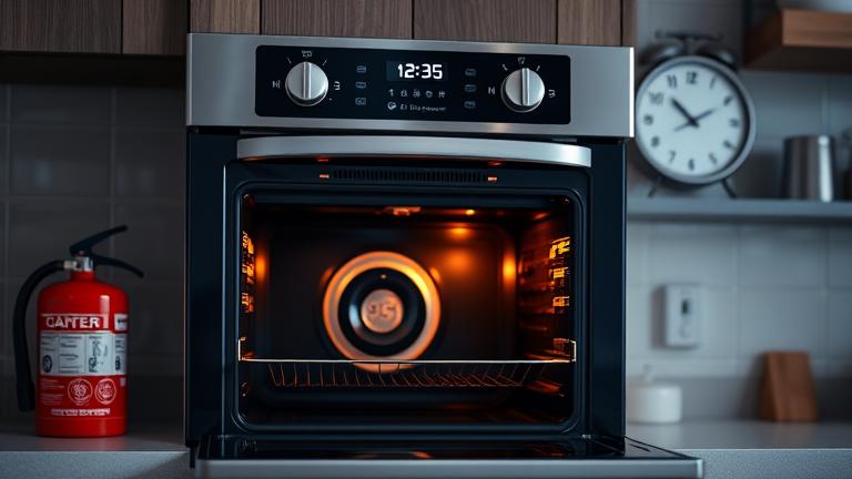 how long can an oven be left on?