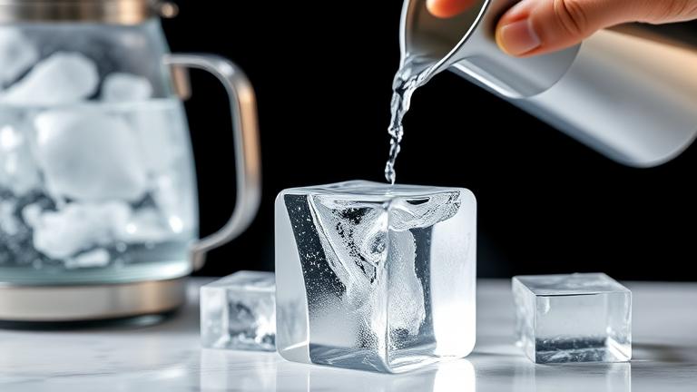 does boiled water make clear ice?