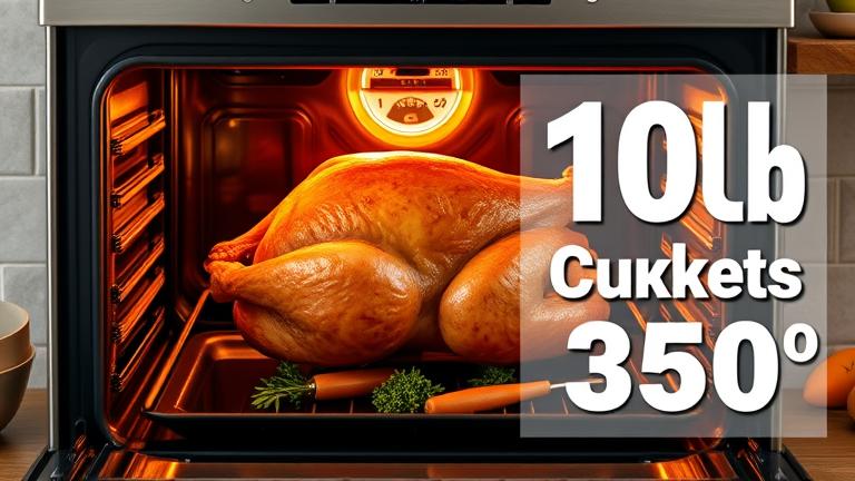 how long do you cook a 10lb turkey at 350?