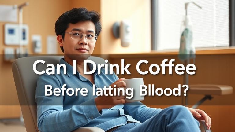 can i drink coffee before donating blood?