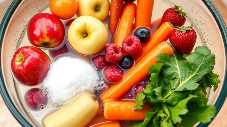does baking soda remove pesticides from fruits and vegetables?