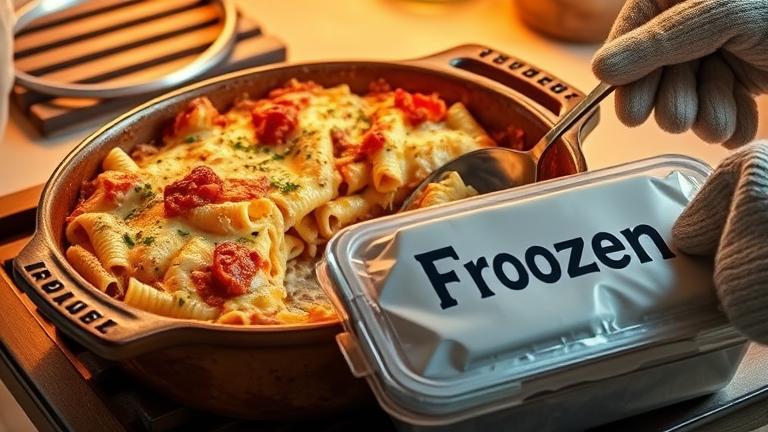 how do you freeze pasta bake?