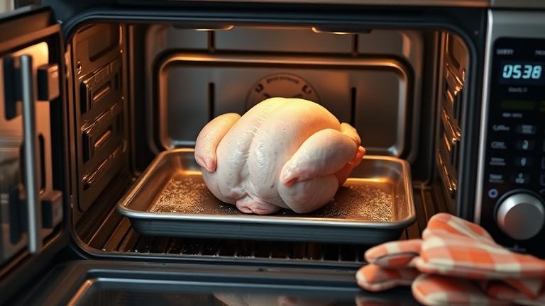 is it safe to cook frozen chicken in the oven?