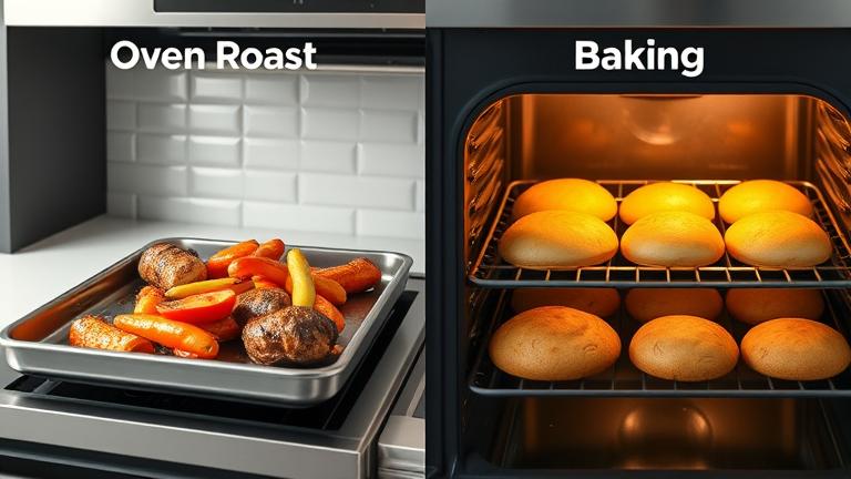 what is the difference between oven roasting and baking?