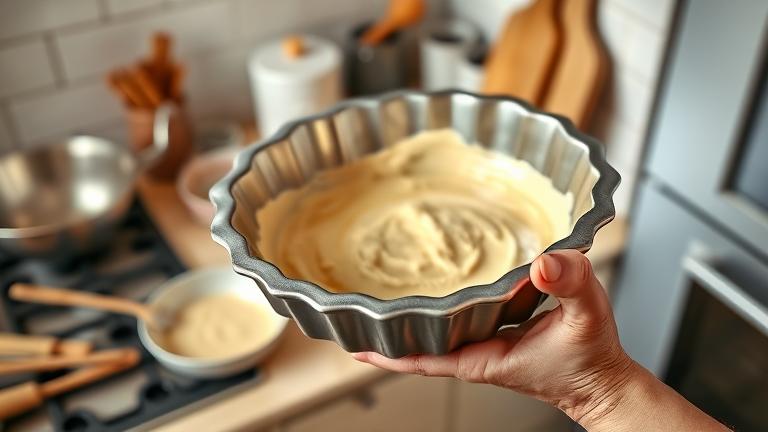 can you use a pie pan to bake a cake?