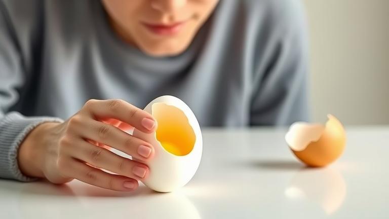 how to tell if an egg is boiled without breaking it?