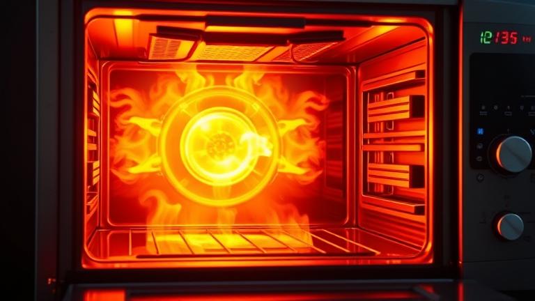 how hot does an oven get during self clean?