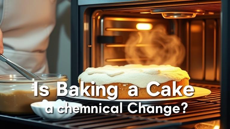 is baking a cake a chemical change?