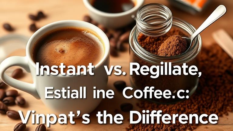 whats the difference between instant coffee and regular coffee?