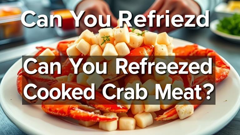 can you refreeze cooked crab meat?