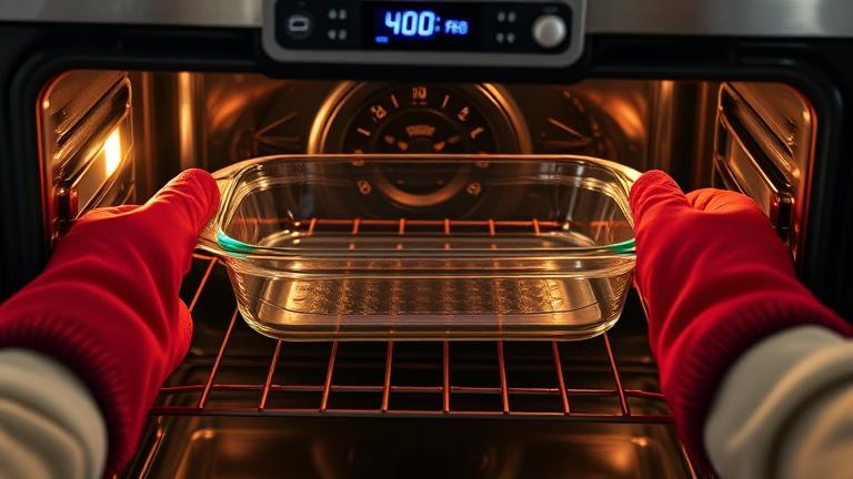 can you bake pyrex at 400 degrees?
