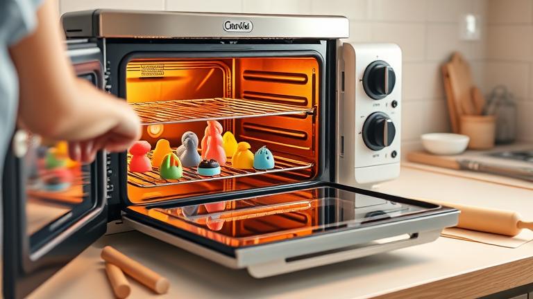 how do you bake clay in the oven?
