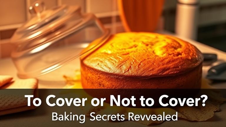 should cake be covered while baking?