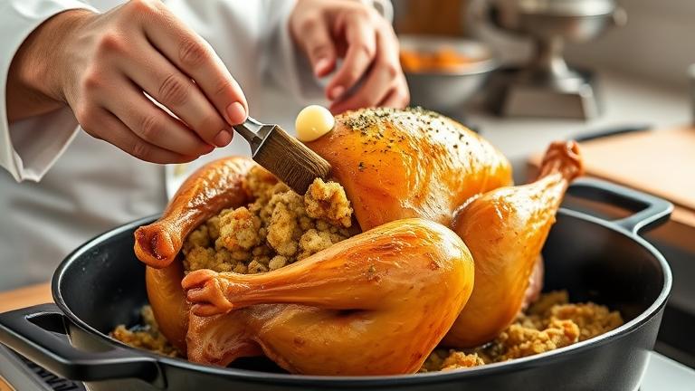 how do you keep stuffing moist when cooking?