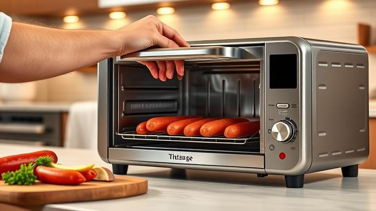 can you cook sausage in a toaster oven?