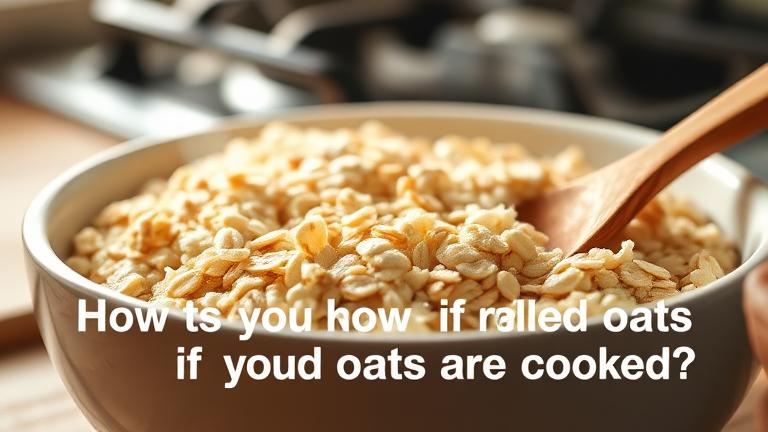 how do you know if rolled oats are cooked?