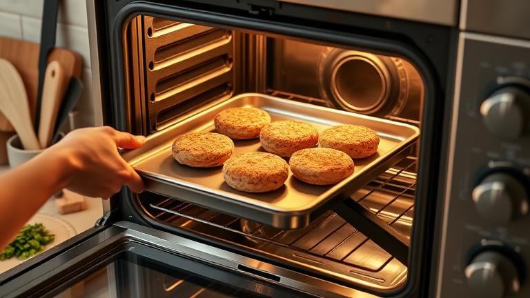 can you cook frozen turkey burgers in the oven?