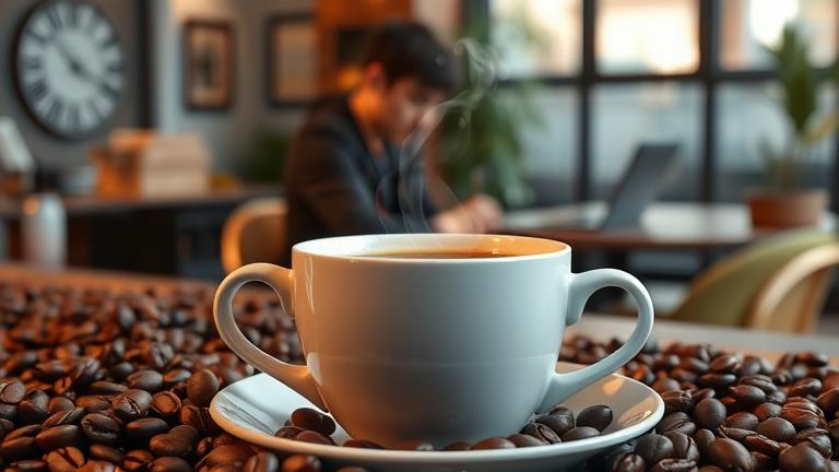 how long does a cup of coffee stay in your system?