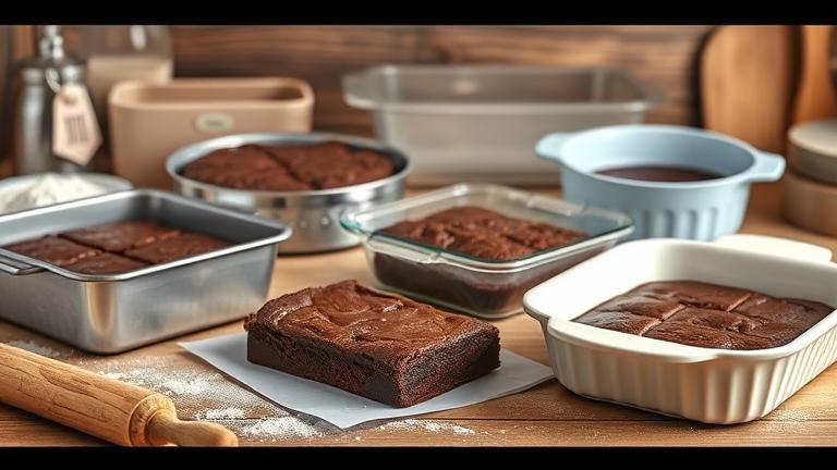 what kind of pan do you bake brownies in?