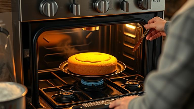 can you bake a cake in a gas oven?