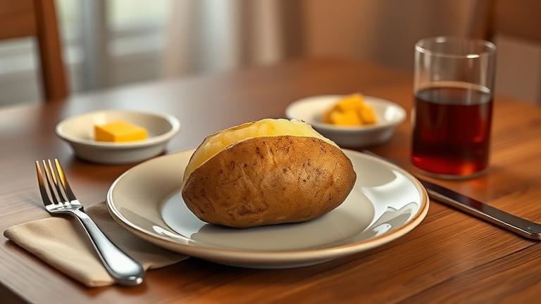 is a baked potato enough for dinner?