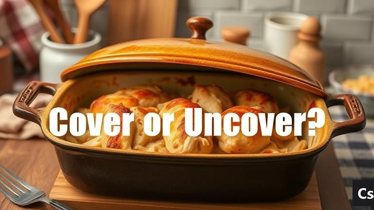 do you bake chicken casserole covered or uncovered?