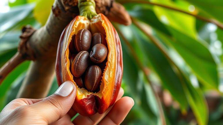 are cocoa beans a fruit?