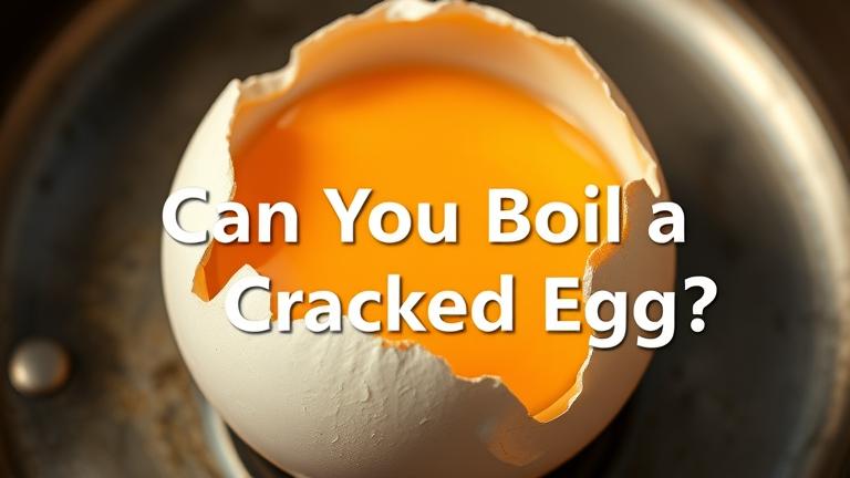 can you boil a cracked egg?