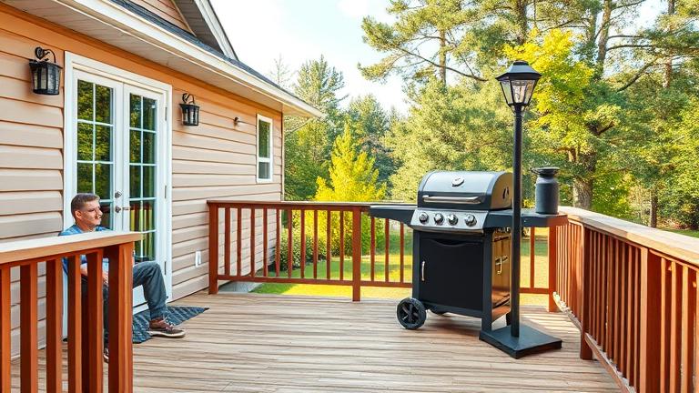 can you keep a grill on a deck?