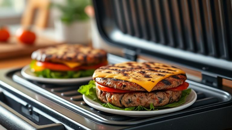 can you cook veggie burgers on a george foreman grill?