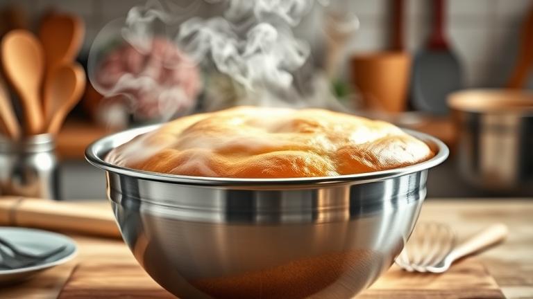 can you bake cake in steel bowl?