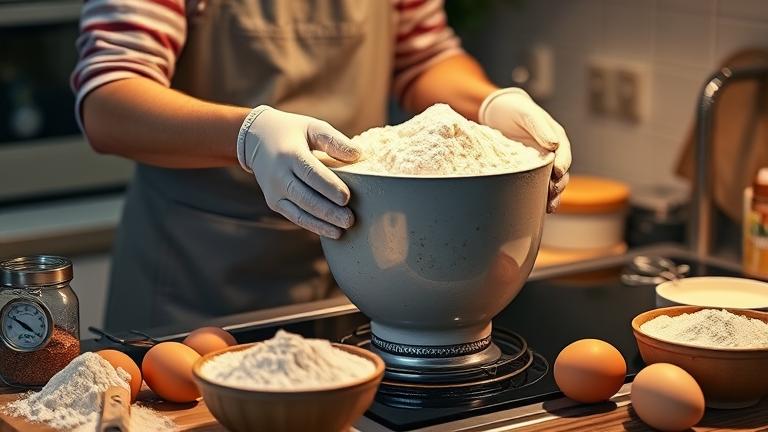 how do you bake flour so its safe to eat?