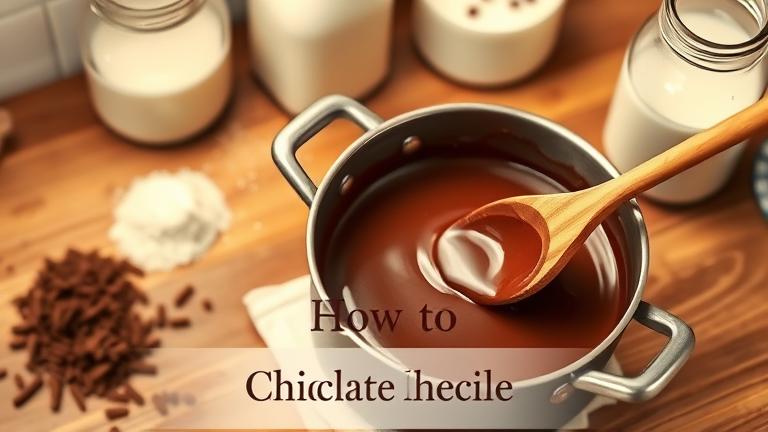 how to thicken chocolate?