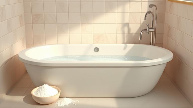 does baking soda soften bath water?