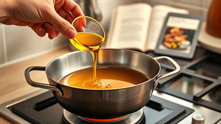 how much oil should i use for deep frying?
