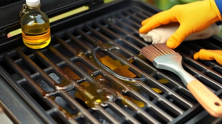 how do you protect cast iron grill grates?