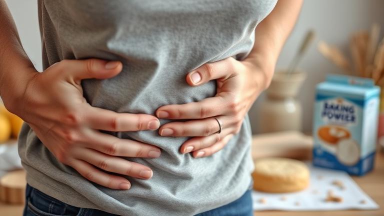 can baking powder upset your stomach?