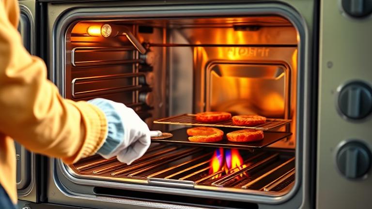 how do you use a gas grill in the oven?