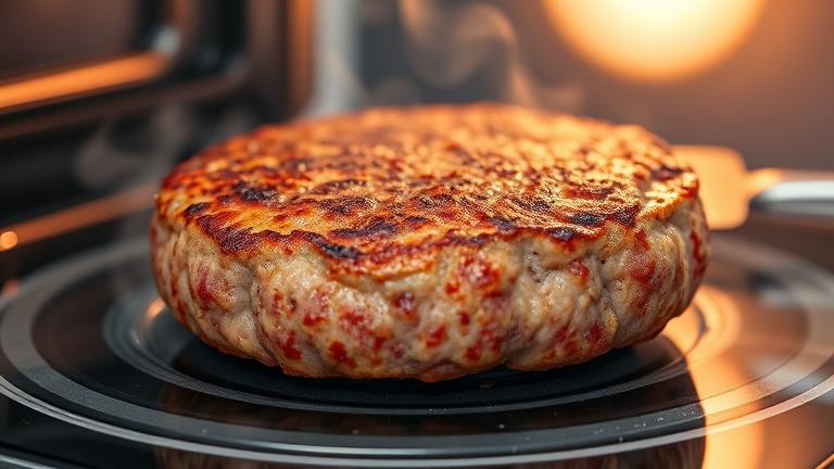 what is the best way to reheat a cooked hamburger patty?